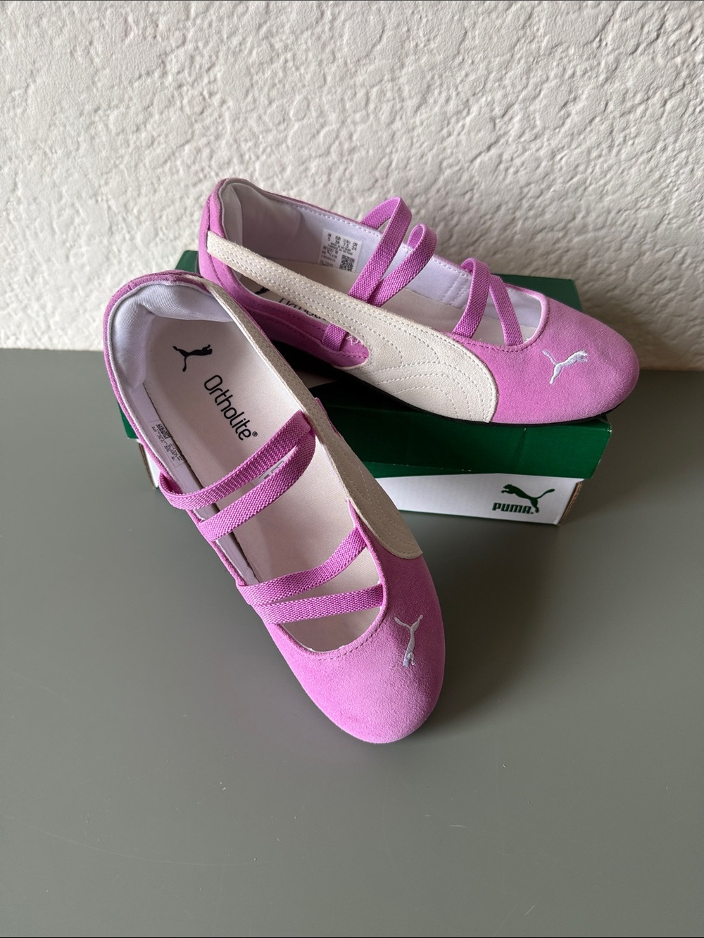 PUMA Speedcat Ballet Suede Sneaker (Women) Color Mauve Pop/Puma 7.5